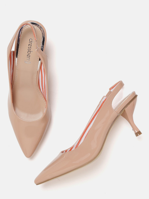 

DressBerry Women Beige Solid Pumps