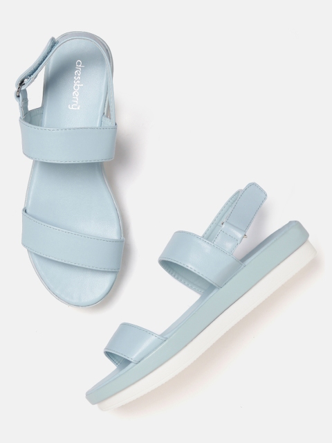 

DressBerry Women Blue Solid Flatforms