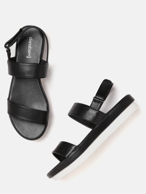 

DressBerry Women Black Solid Flatforms