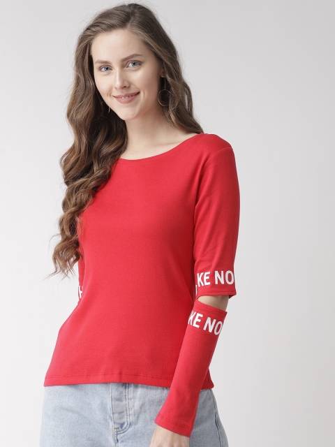 

Madame Women Red Solid Top