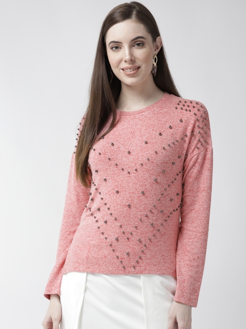 

Madame Women Pink Embellished Top