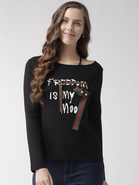 

Madame Women Black Printed Top