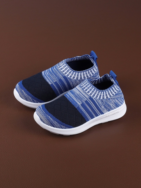

Walktrendy Kids Blue Woven Design Sneakers