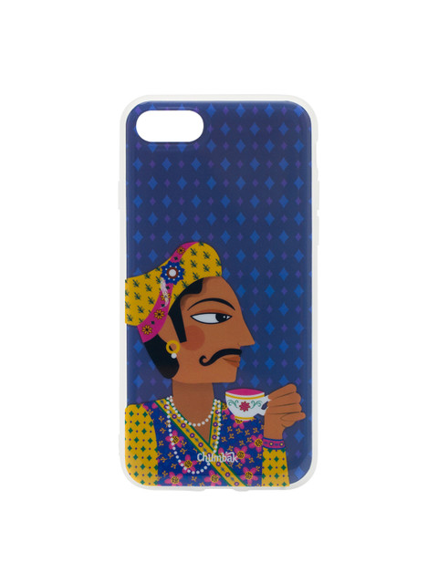 

Chumbak Blue Royal Raja Printed iPhone 8 and SE Case