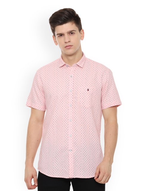 

Louis Philippe Sport Men Pink Slim Fit Printed Casual Shirt