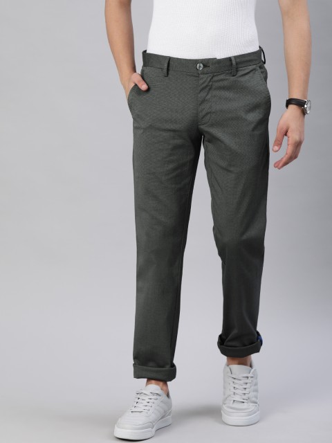 

Louis Philippe Sport Men Grey Slim Fit Self Design Chinos