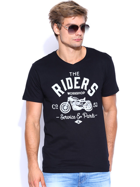 

Fox Black Printed T-shirt