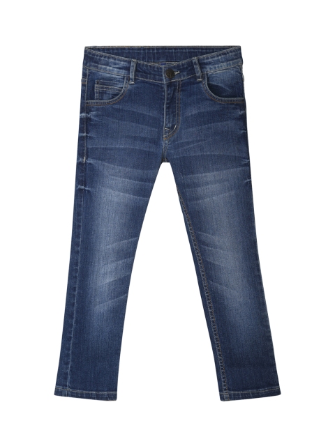 

612 league Boys Blue Regular Fit High-Rise Clean Look Jeans