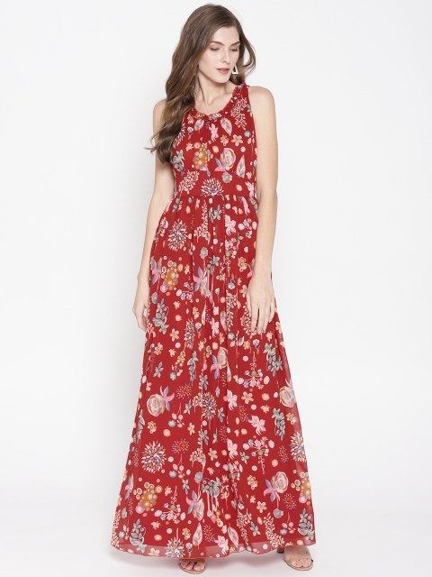 

NIZA Women Red Maxi Dress