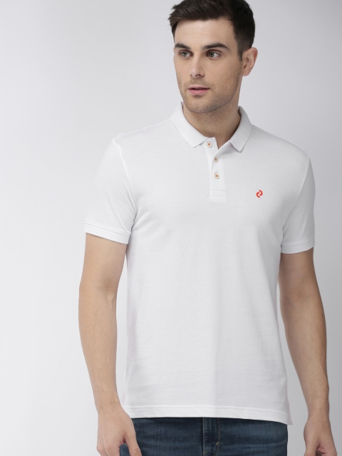 

Denizen From Levis Men White Solid Polo T-shirt