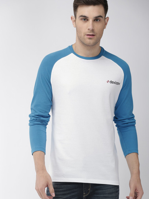 

Denizen From Levis Men White Solid Round Neck T-shirt