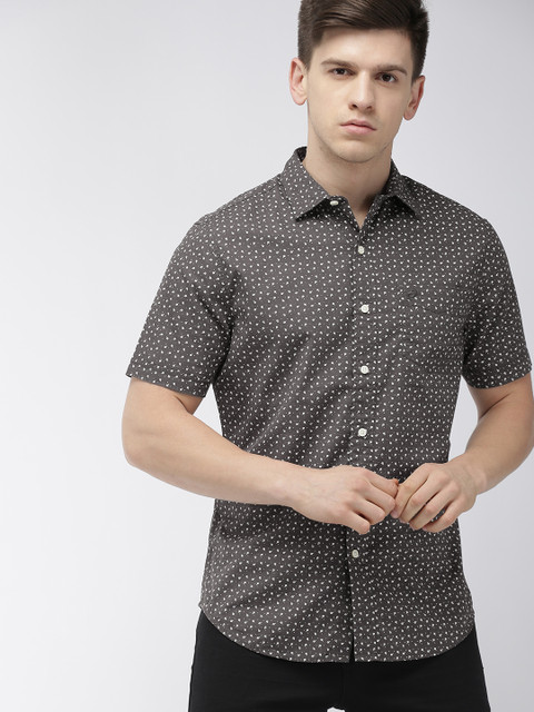 

Denizen From Levis Men Grey Regular Fit Printed Casual Shirt