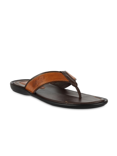 

Franco Leone Men Tan Solid Sliders