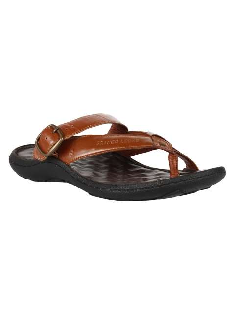 

Franco Leone Men Brown Leather Sandals