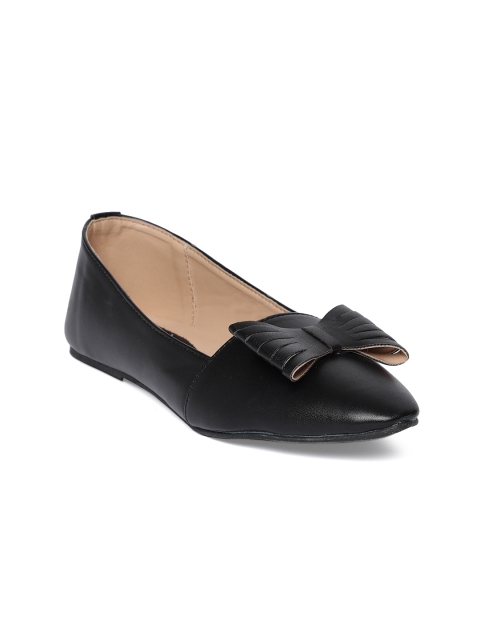 

People Women Black Solid Ballerinas