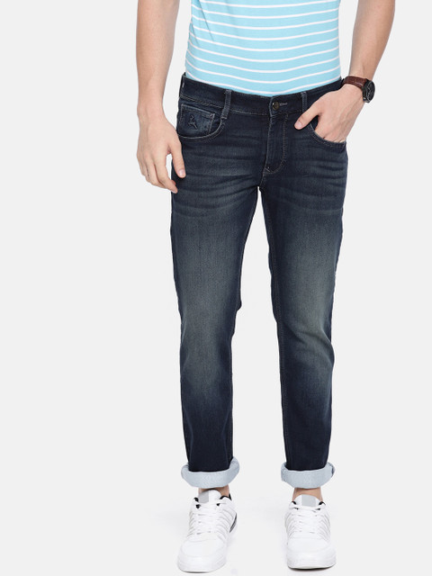 

Parx Men Blue Slim Tapered Fit Low-Rise Clean Look Stretchable Jeans