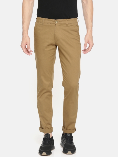 

Parx Men Khaki Slim Fit Solid Regular Trousers