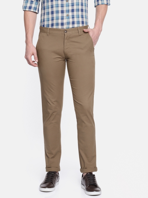 

Parx Men Brown Lowell Slim Tapered Fit Solid Chinos