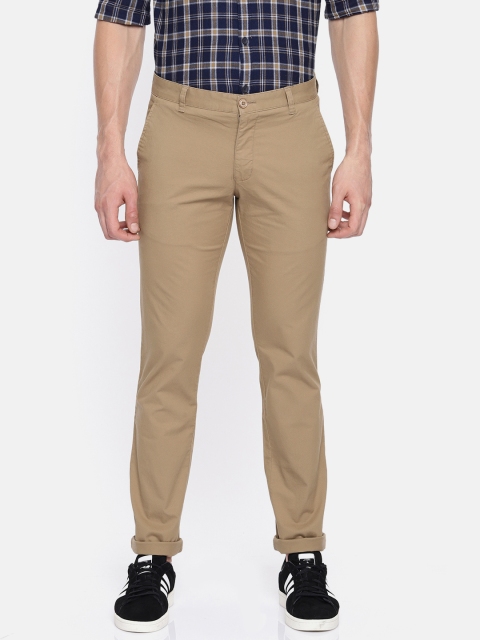 

Parx Men Khaki Lowell Tapered Fit Solid Chinos