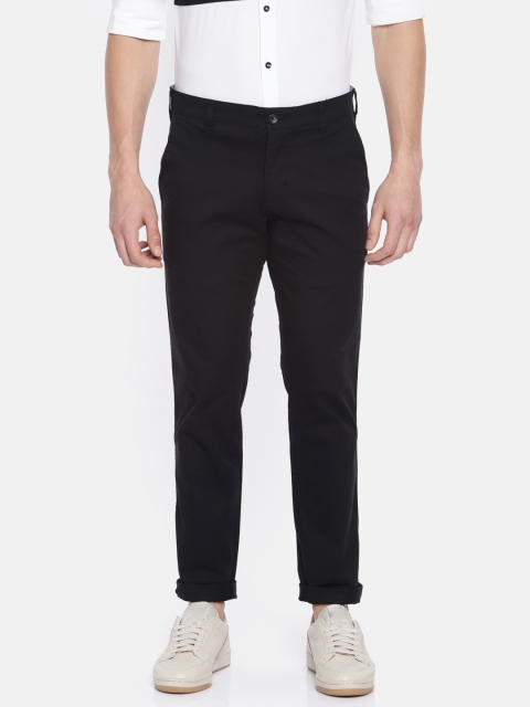 

Parx Men Black Slim Fit Solid Chinos