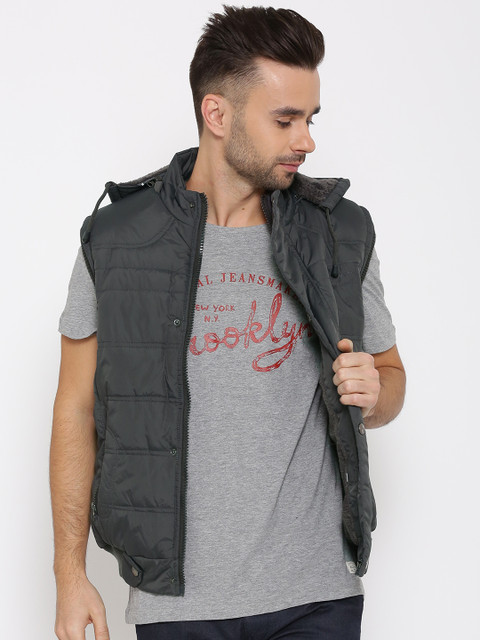 

LOCOMOTIVE Charcoal Grey Padded Jacket