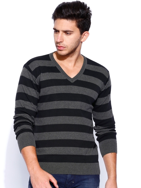 

Locomotive Grey & Black Striped Sweater