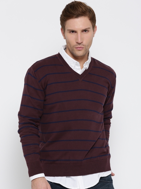 

Locomotive Burgundy Striped Sweater