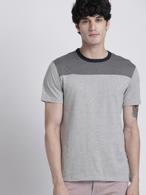 

GAP Men's Vintage Slub Jersey Colorblock T-Shirt, Grey
