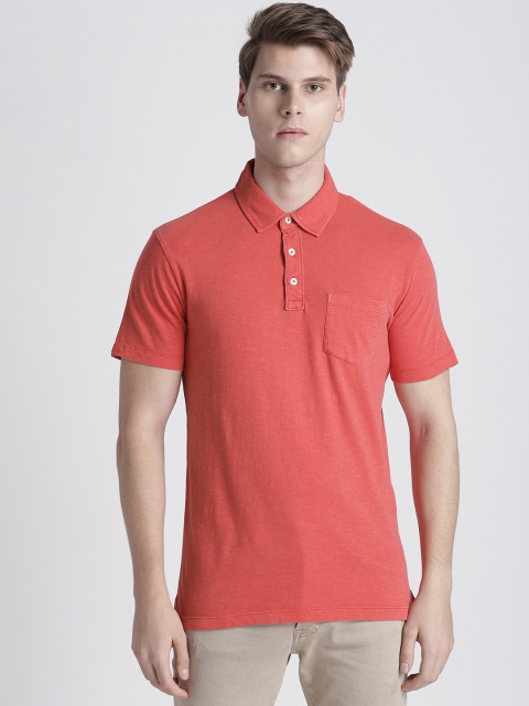 

GAP Men's Vintage Slub Jersey Polo Shirt, Coral