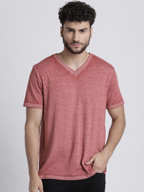 

GAP Men's Burnout V T-Shirt, Red