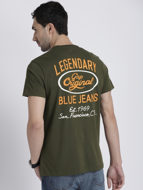 

GAP Men's Legendary Logo Graphic Pocket T-Shirt, Olive