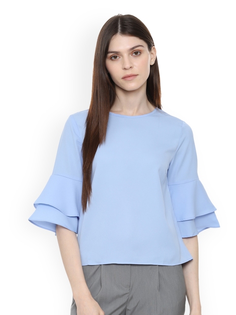 

Van Heusen Woman Blue Solid Top