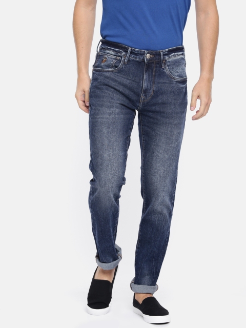 

U.S. Polo Assn. Denim Co. Men Blue Delta Slim Fit Mid-Rise Clean Look Stretchable Jeans
