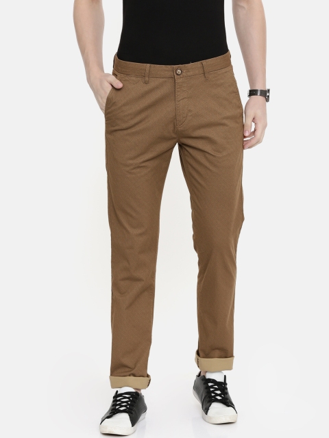 

U.S. Polo Assn. Men Khaki Denver Slim Fit Printed Chinos