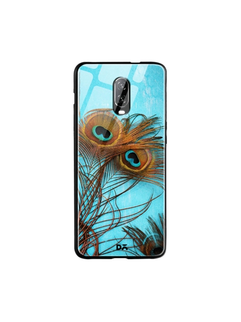 

DailyObjects Blue & Brown OnePlus 6T Glass Case Cover