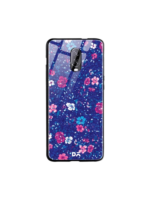 

DailyObjects Blue & Pink OnePlus 6T Glass Case Cover