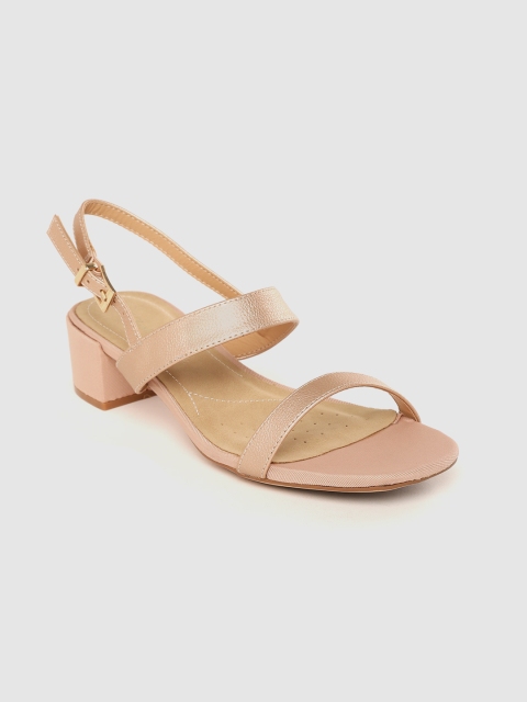 

Van Heusen Woman Rose Gold-Toned Solid Block Heels