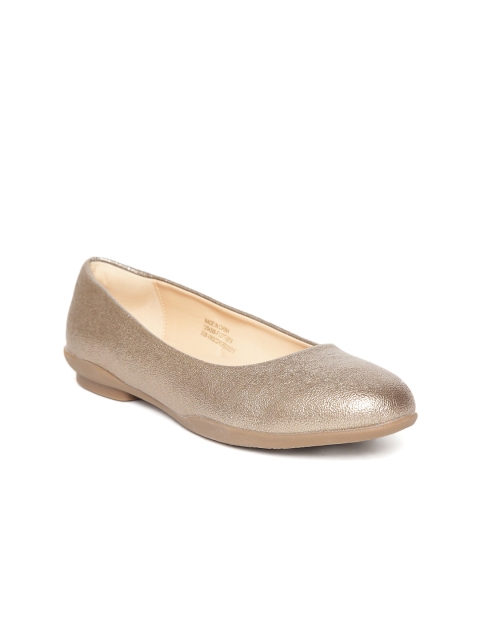 

Van Heusen Woman Women Taupe Textured Ballerinas