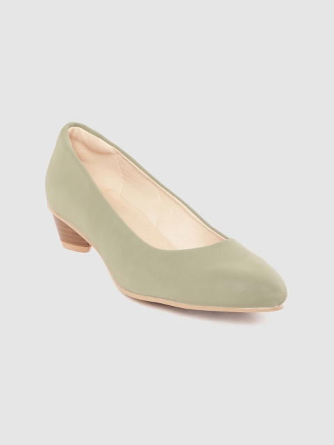 

Van Heusen Woman Green Solid Pumps