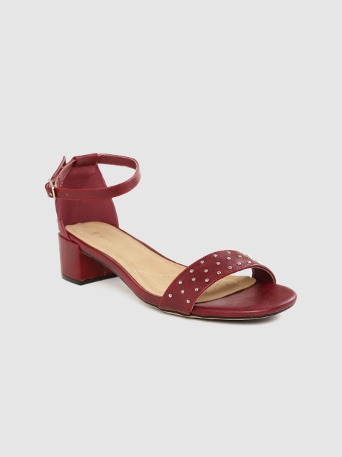 

Van Heusen Woman Burgundy Embellished Heels