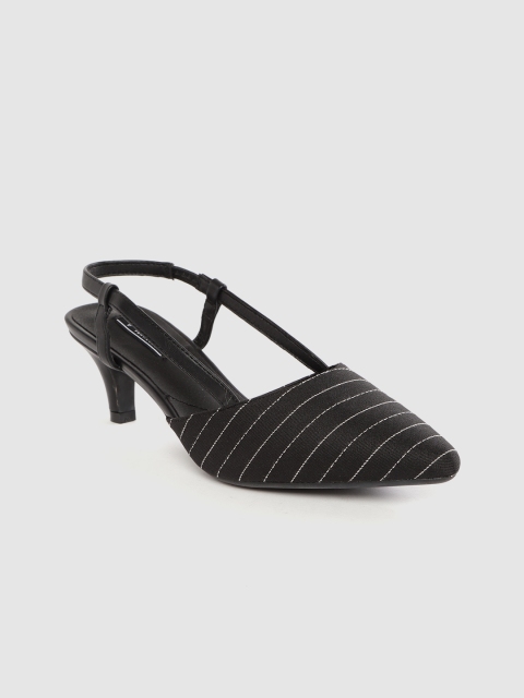 

Van Heusen Woman Black Striped Pumps