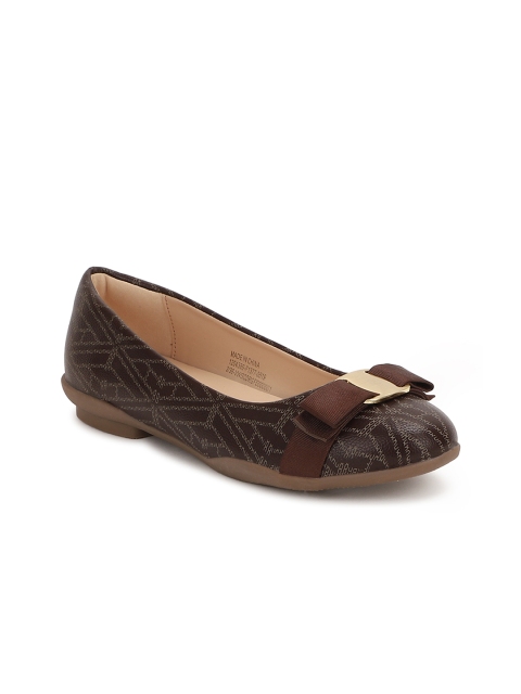 

Van Heusen Woman Women Brown & Beige Printed Ballerinas