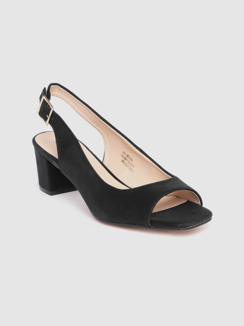 

Van Heusen Woman Black Solid Block Heels