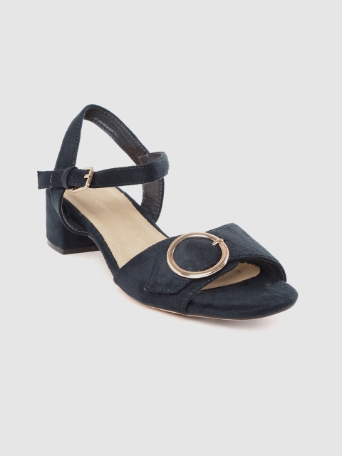 

Van Heusen Woman Navy Blue Solid Heels