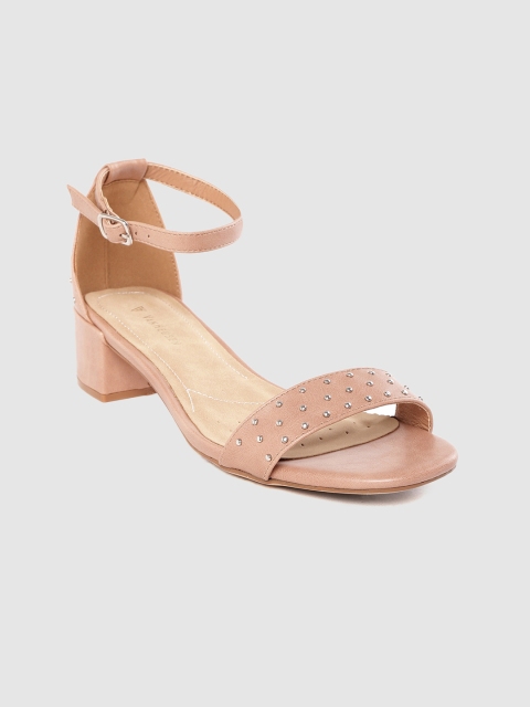 

Van Heusen Woman Pink Embellished Block Heels