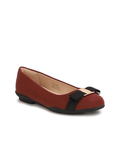 

Van Heusen Woman Maroon Solid Ballerinas
