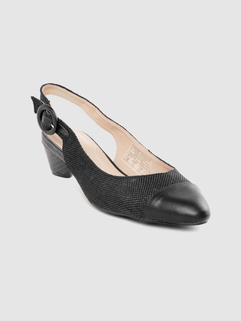 

Van Heusen Woman Women Black Woven Design Pumps