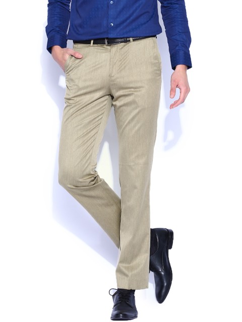 

CODE Brown Slim Fit Formal Trousers