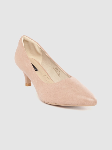 

Van Heusen Woman Women Peach-Coloured Solid Pumps