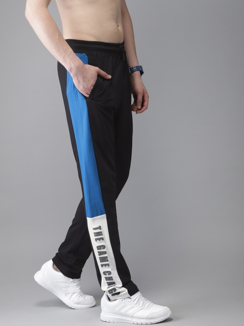 

Moda Rapido Men Black & Blue Printed Joggers